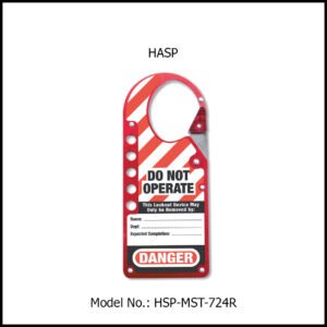 HASP, ALUMINIUM WITH SNAP-ON CLIP