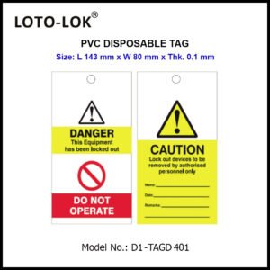 PVC DISPOSABLE TAGS, LENGTH 143mm.