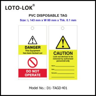PVC DISPOSABLE TAGS - 143mm.
