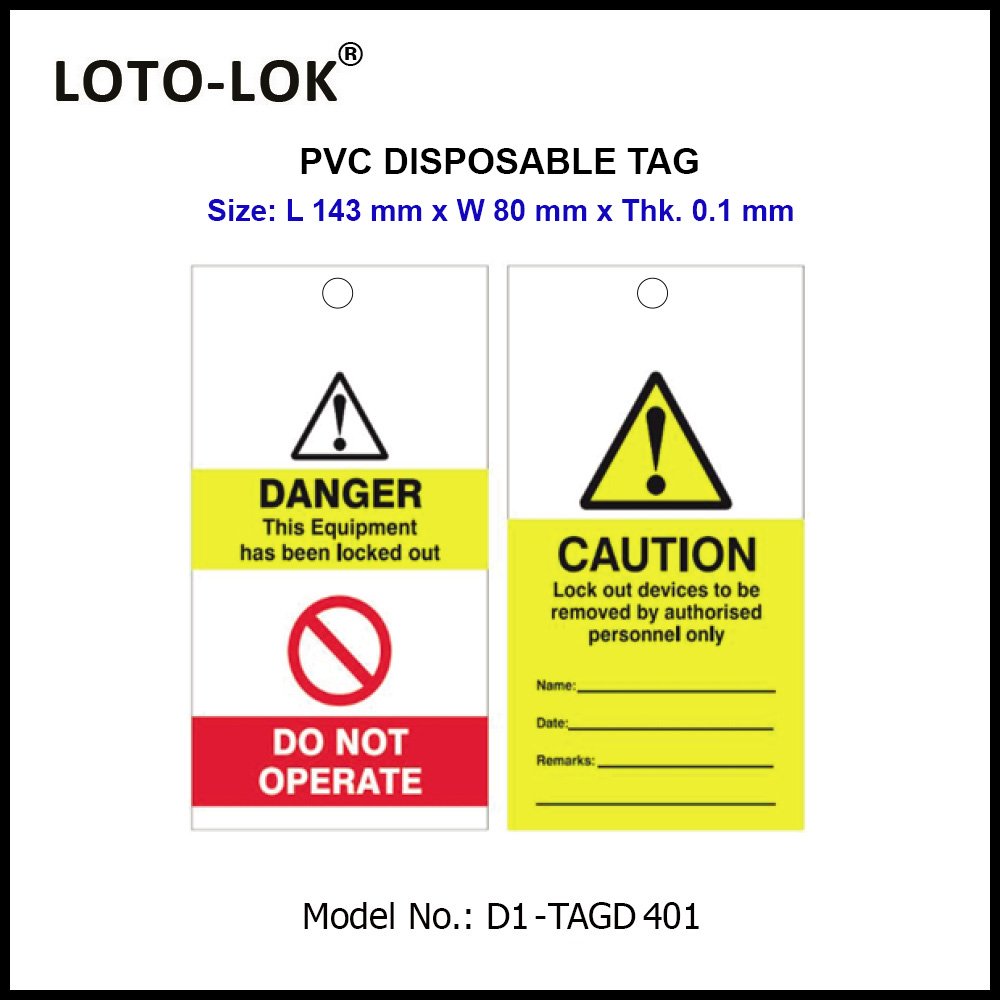 PVC DISPOSABLE TAGS - 143mm.