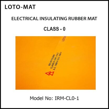 LOTO-MAT_ORANGE_ELECTRICAL INSULATION_MATTING_CLASS 0_IRM-CL0-1