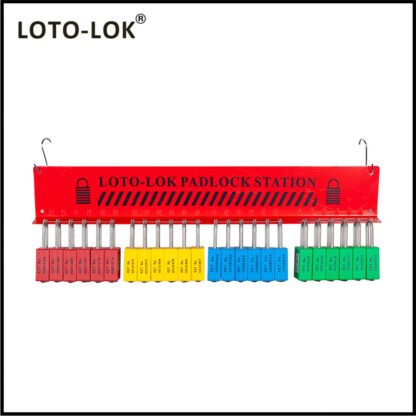 LOCKOUT_TAGOUT_PADLOCK_STATION_WITH_4_SLOTS_TO_STORE_6_EACH_LOCKS_PS‐HANG24-CS