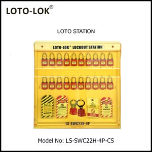 LOTO STATION, 20 PADLOCKS (With Contents)