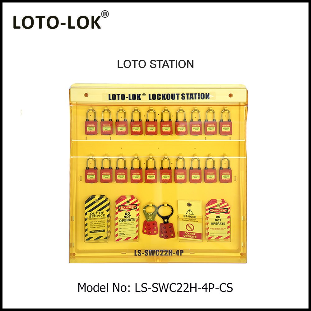 LOTO STATION, 20 PADLOCKS (With Contents) – LOTO SAFETY PRODUCTS