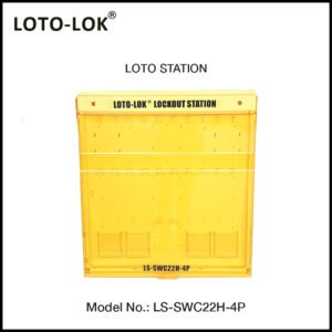 LOTO STATION, 22 HOOKS + 4 TAG POCKETS (Empty Station)