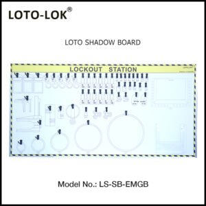 LOTO SHADOW BOARD, ELECTRICAL & MECHANICAL (Empty Board)